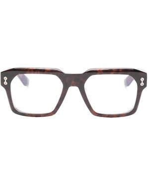 Akoni Pegasus Brille Mit Eckigem Gestell - Braun