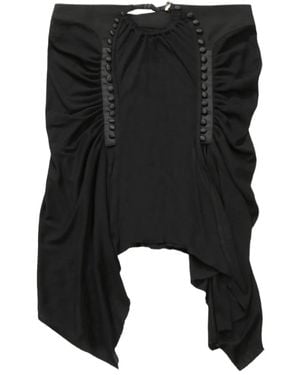 Hyein Seo Ruched Mini Skirt - Black
