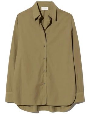 Nili Lotan Amante Poplin Shirt - Green