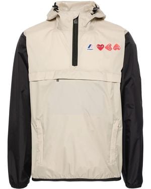 COMME DES GARÇONS PLAY X K-way ハートパッチ ライトジャケット - ナチュラル