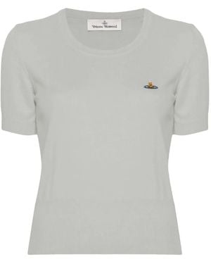 Vivienne Westwood Fitted Short-Sleeve Top - Grey