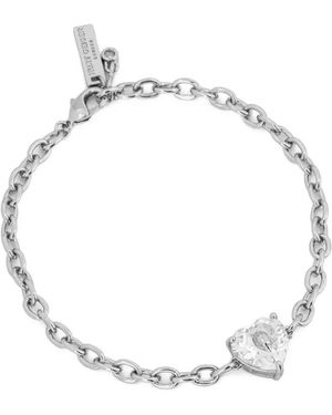 Kurt Geiger Crystal Heart Bracelet - Metallic