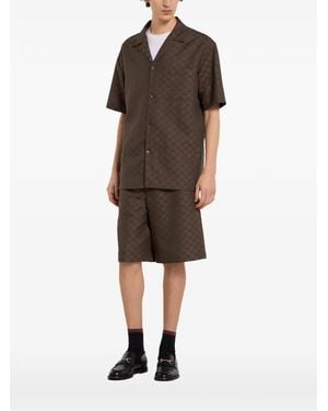 Gucci Shorts Mit Gg-Monogramm - Braun
