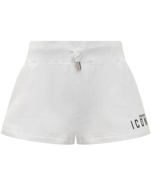 DSquared² Icon Track Shorts - White