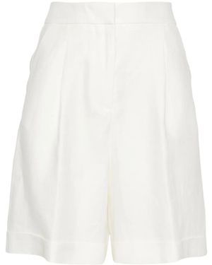 Peserico Linen Tailored Shorts - White