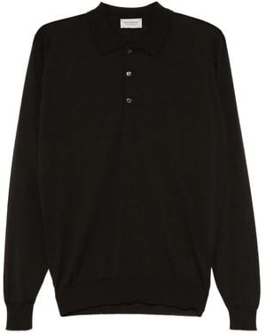 John Smedley Dorset Poloshirt - Zwart