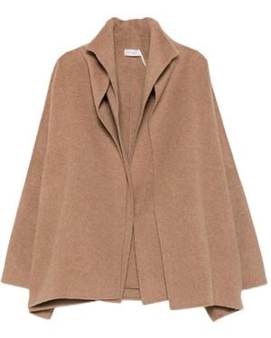 Ruohan Oversized Layered Coat - Brown