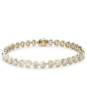 Pragnell 18Kt Geelgouden Hartvormige Armband Met Diamant - Metallic