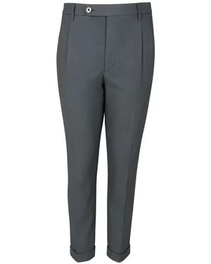 GTA Pantalones Con Pliegues Y Dobladillo Vuelto - Gris