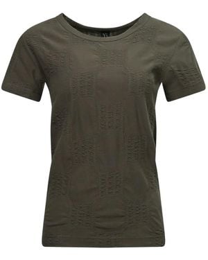 Y's Yohji Yamamoto Check-pattern T-shirt - Green