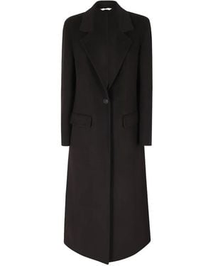 Hevò Lamiediolimpiadw Single-Breasted Notched-Lapel Coat - Black