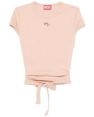DIESEL Cotton T-Shirt - Pink