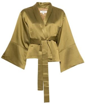 Psophia Heritage Tie-Waist Jacket - Yellow