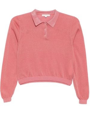 To b. by agnès b. Knitted Polo Shirt - Pink
