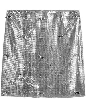 Versace Cielo Stellato Mini Skirt - Grey