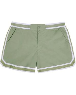 CHE Baller Striped Swim Shorts - Green