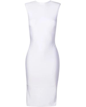 Lethicia Bronstein Gracie Midikleid Mit V-Rückenausschnitt - Weiß
