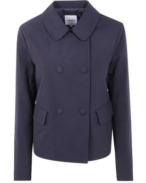 Aspesi Double-Breasted Jacket - Blue