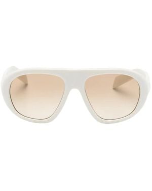 Prada Sonnenbrille Mit Geometrischem Gestell - Natur