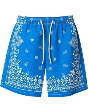 MC2 Saint Barth Bañador Gustavia Con Estampado De Cachemira - Azul