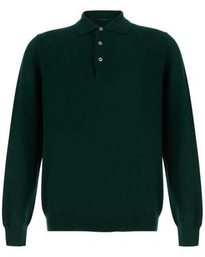 Tagliatore Button-Placket Jumper - Green