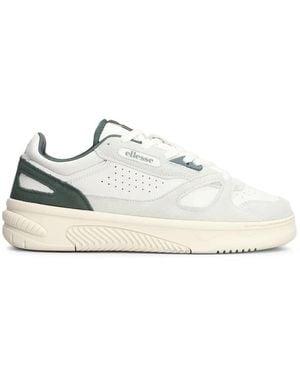 Ellesse Paneled Perforated Sneakers - White