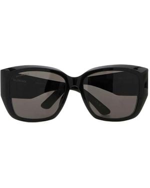 Balenciaga Square-Frame Sunglasses - Black