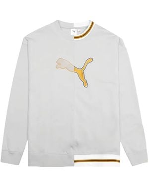 PUMA Maglione Con Logo - Bianco