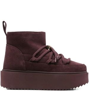 Inuikii Lace-Up Platform Boots - Brown