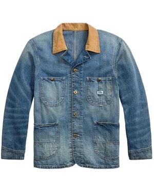 RRL Klassische Jeansjacke - Blau