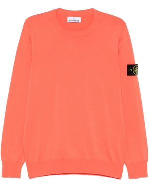 Stone Island Fijngebreide Trui - Roze