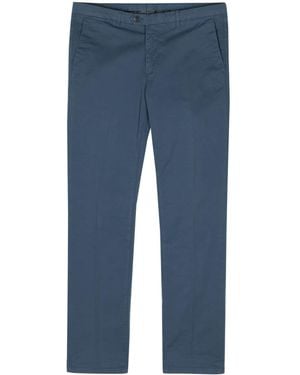 Corneliani Mid-Rise Tapered Chinos - Blue