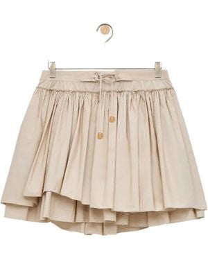 Loewe Gelaagde Mini-Rok - Naturel