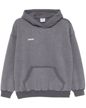Vetements Sudadera con capucha y logo bordado - Gris