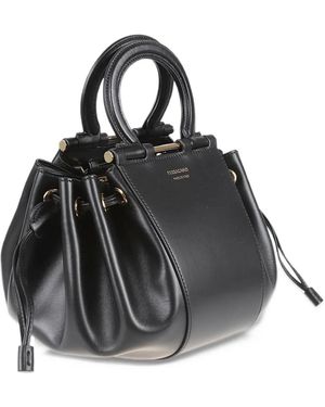 Ferragamo Gancini Bucket Bag - Black