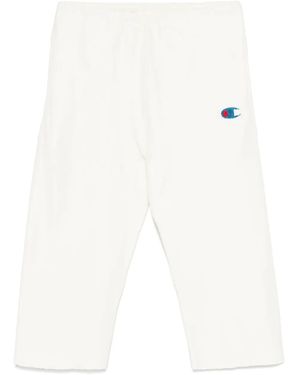 Undercover X Champion Logo-Patch Track Trousers - White