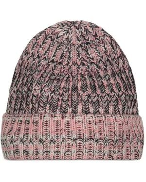 Malo Ribbed-Knit Cashmere Beanie Hat - Pink