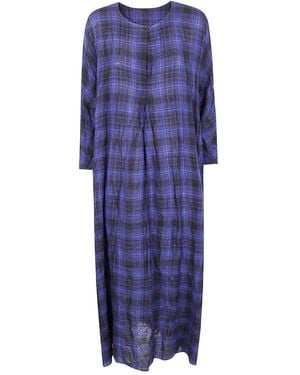 Daniela Gregis Kleid mit Schottenkaromuster - Blau