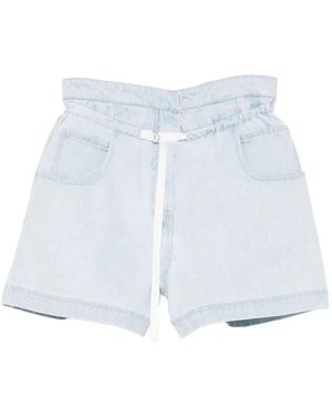 Christian Wijnants Drawstrings Denim Shorts - White