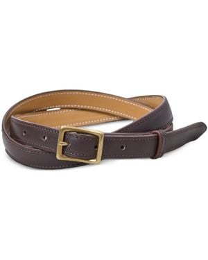 Kaptain Sunshine Narrow Buckle Belt - White