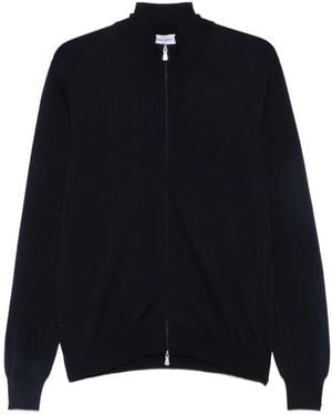 Gran Sasso Zip-Up High-Neck Jacket - Blue