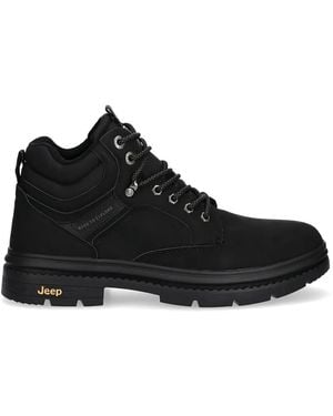 Jeep Bottines Tuareg Indi À Lacets - Noir