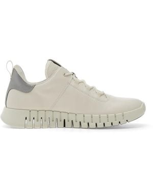 Ecco Gruuv Lace-Up Sneakers - White