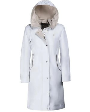 Moorer Molly Hooded Coat - White
