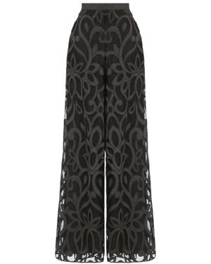 Temperley London フローラルレース パンツ - ブラック