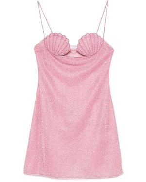 Oséree Vestido Con Efecto De Purpurina - Rosa