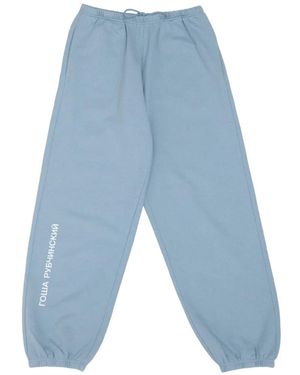 Gosha Rubchinskiy Logo-Print Track Trousers - Blue