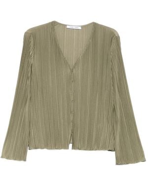 Samsøe & Samsøe Pleated Buttoned Shirt - Green