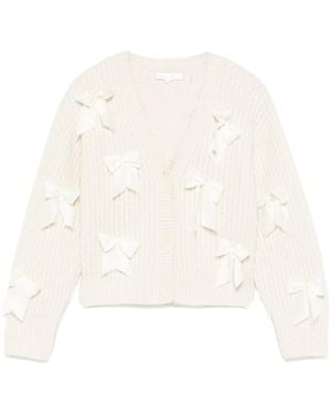LoveShackFancy Ashtan Cardigan - White