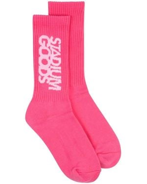 Stadium Goods Logo Crew Socks - Pink